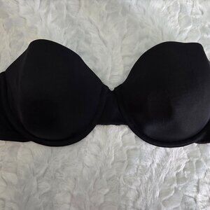 Sweet Nothings Bra Women's 38C Black Strapless Underwire Lightly Padded